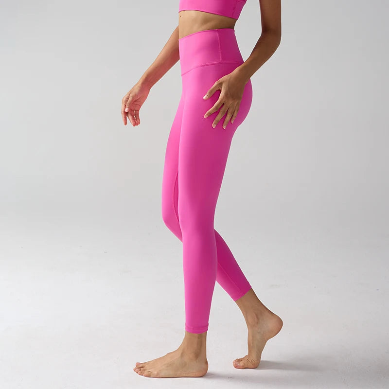 Women High Waist Naked Feeling Leggings