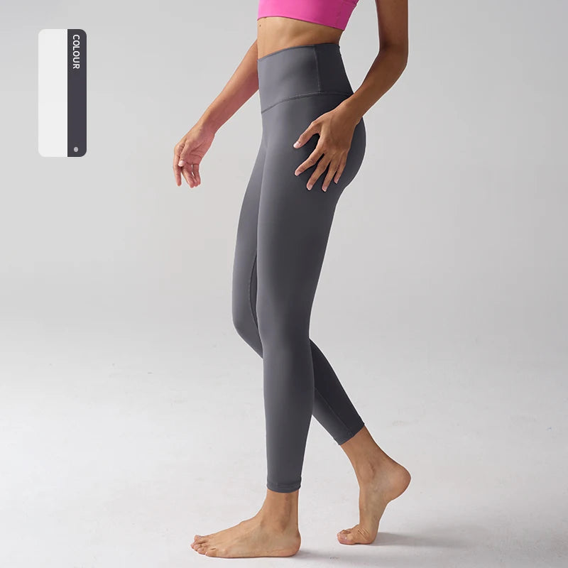 Women High Waist Naked Feeling Leggings