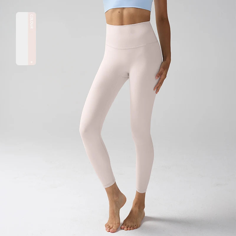 Women High Waist Naked Feeling Leggings