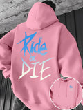 Ride or Die Graffiti Print Hoodie