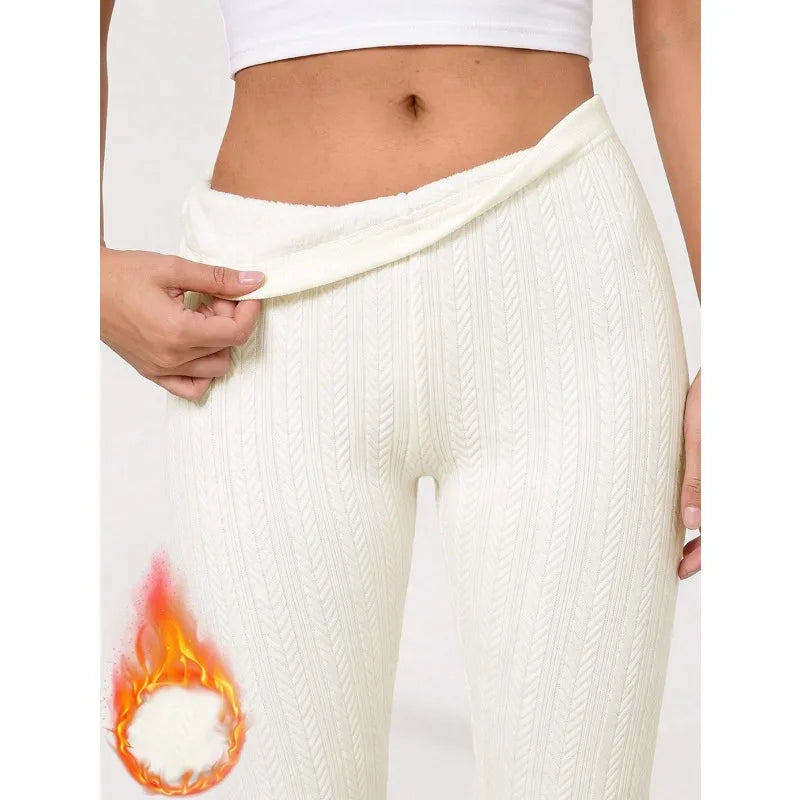 Fleece Lined Thermal Seamless Leggings Women Autumn Winter High Waist Hip Lifting Pants Outdoor Sports Yoga Running Fitness Wear