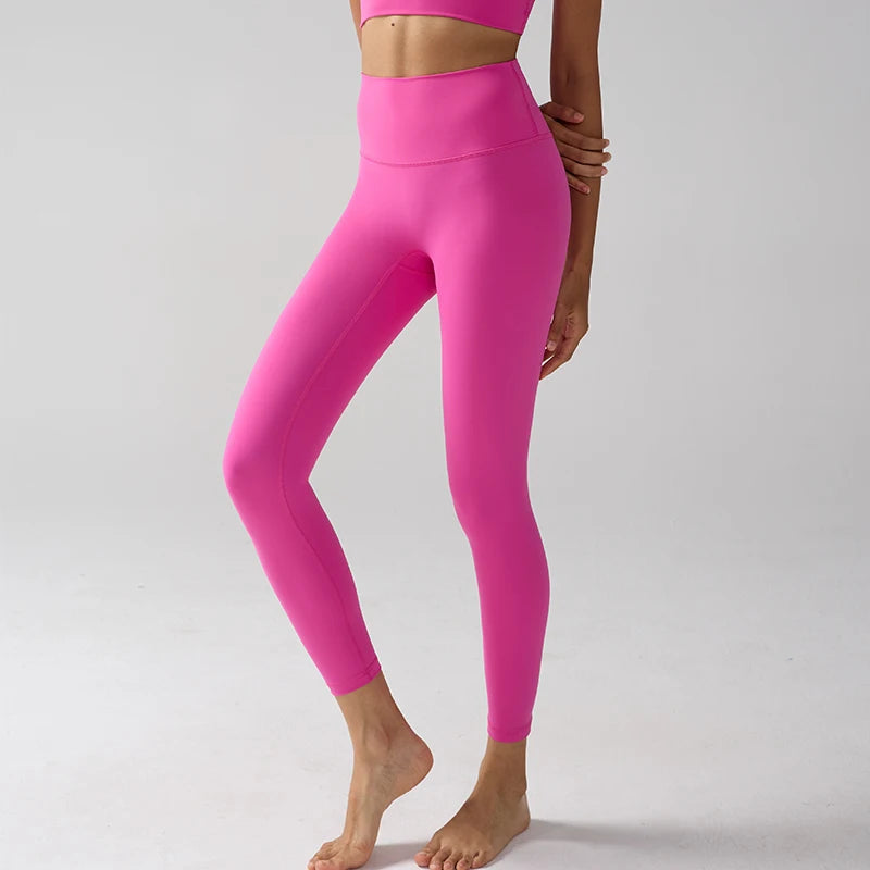 Women High Waist Naked Feeling Leggings