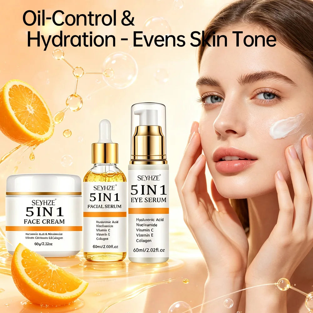 5 in 1 Face Cream Facial Serum & Eye Serum