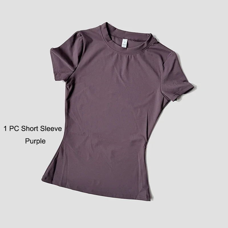 Quick-Drying Gym & Sport Breathable Shirt & Leggings