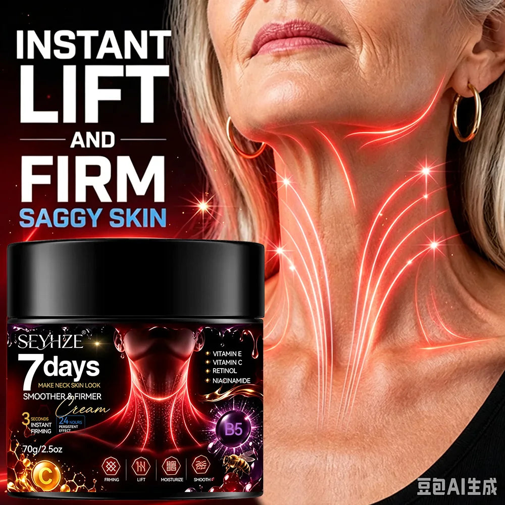 Day & Night Moisturizing Cream – Collagen & bee venom instantly tightens double chin & neck, smooths & firms, controls oil