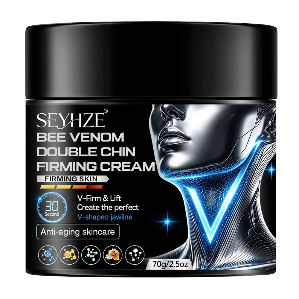 Day & Night Moisturizing Cream – Collagen & bee venom instantly tightens double chin & neck, smooths & firms, controls oils