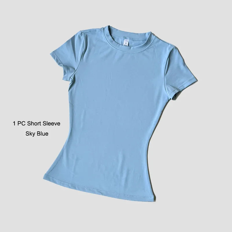Quick-Drying Gym & Sport Breathable Shirt & Leggings