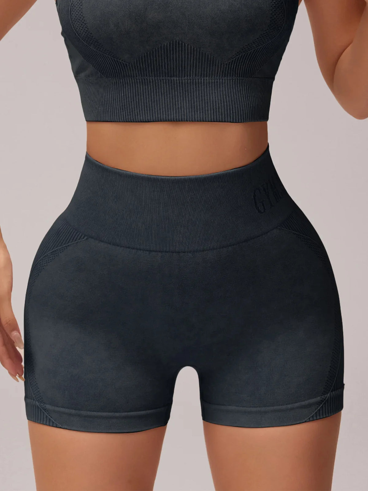 Women Sand Wash High Waist Tummy Control Butt Lifting High Stretch Slim Yoga Shorts Wear Outside Run Gym Workout Sports Pants