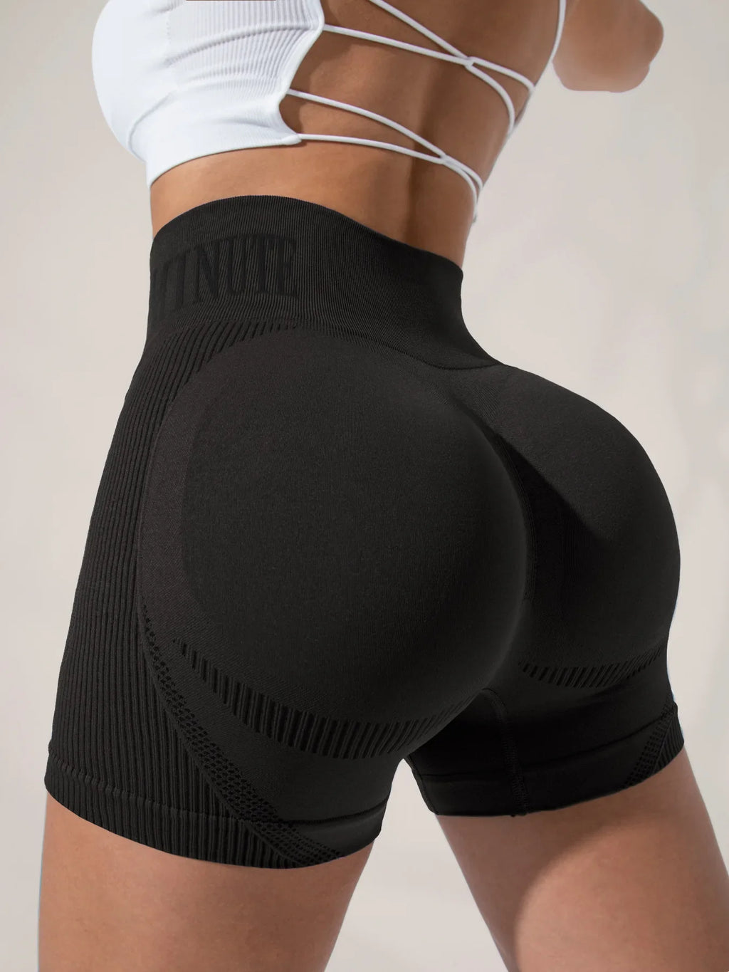 Women Sand Wash High Waist Tummy Control Butt Lifting High Stretch Slim Yoga Shorts Wear Outside Run Gym Workout Sports Pants