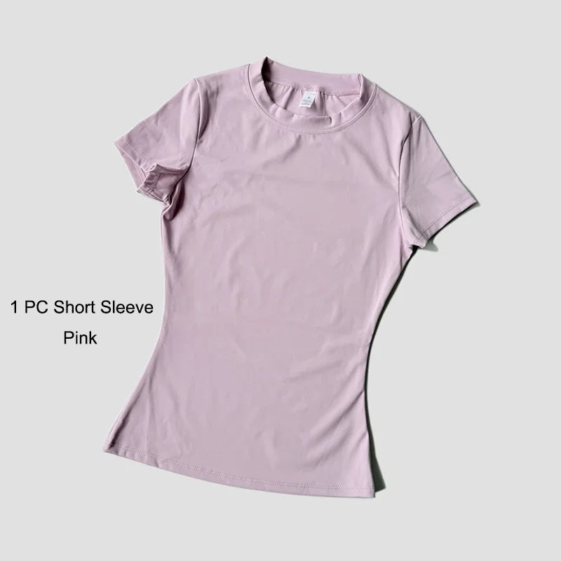 Quick-Drying Gym & Sport Breathable Shirt & Leggings
