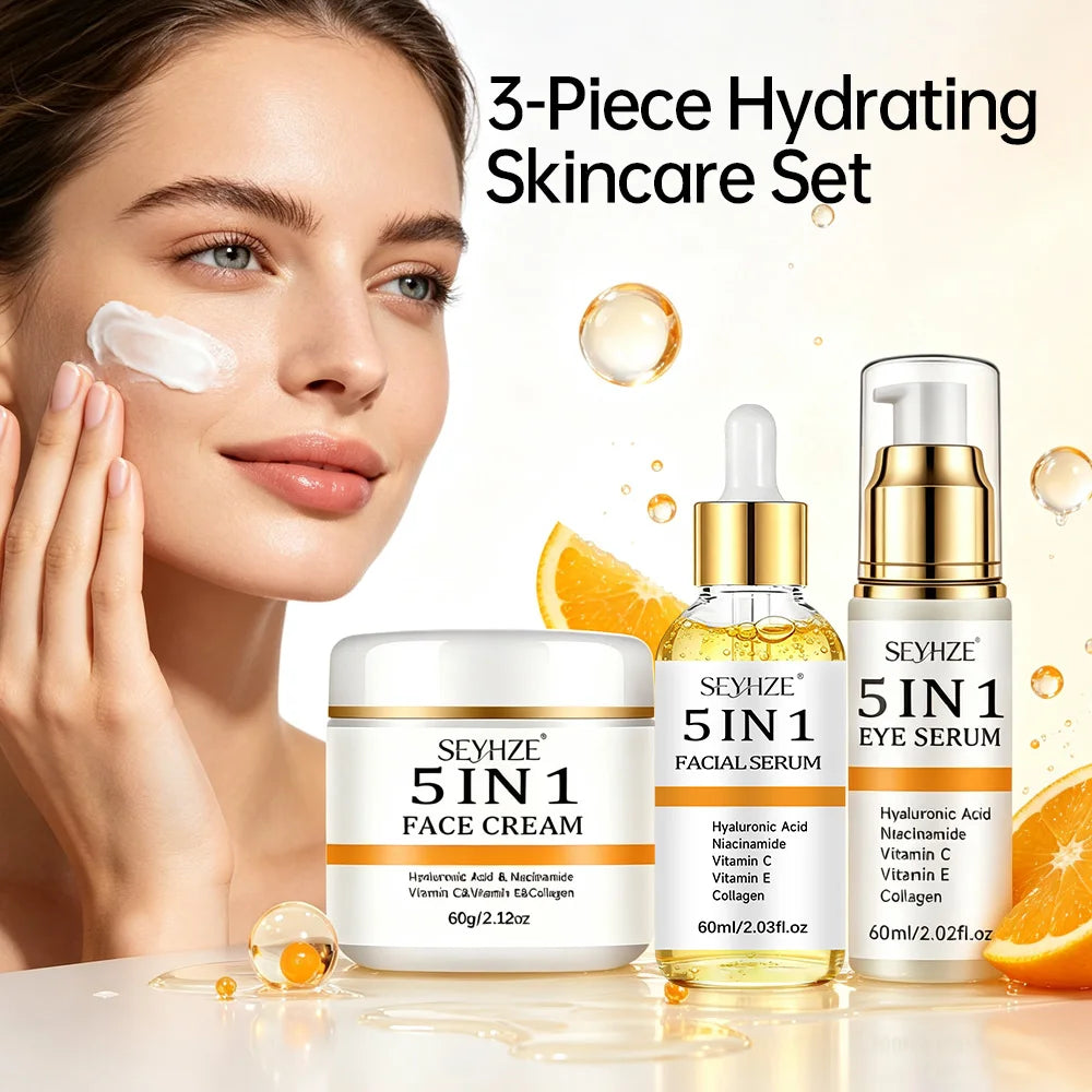 5 in 1 Face Cream Facial Serum & Eye Serum