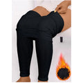 Fleece Lined Thermal Seamless Leggings Women Autumn Winter High Waist Hip Lifting Pants Outdoor Sports Yoga Running Fitness Wear