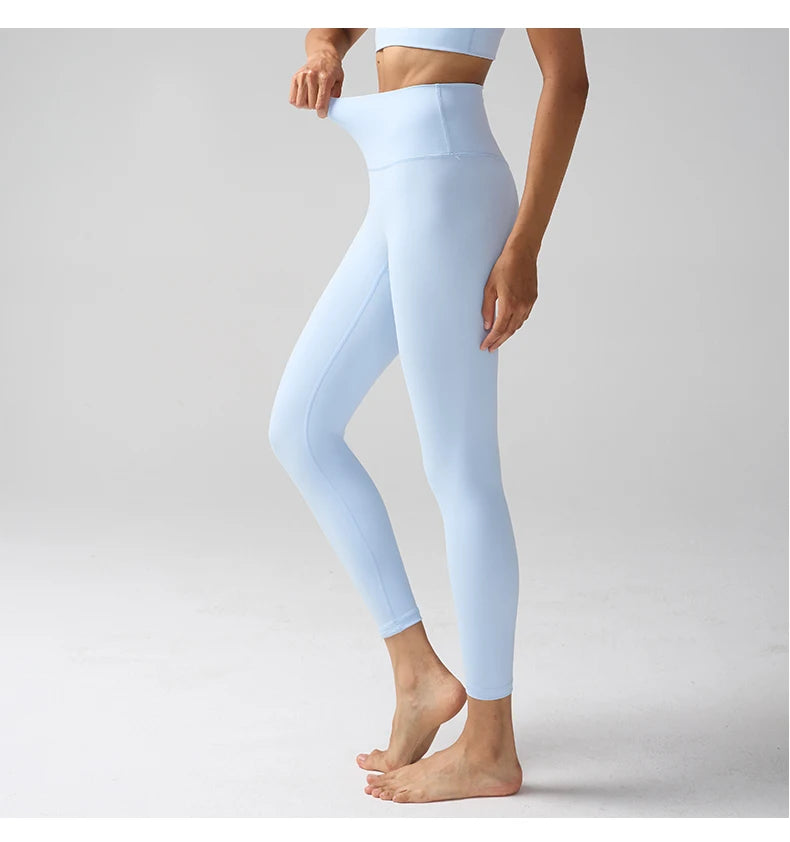 Women High Waist Naked Feeling Leggings
