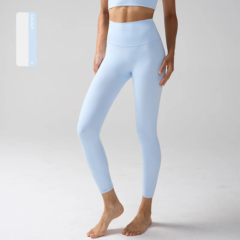 Women High Waist Naked Feeling Leggings
