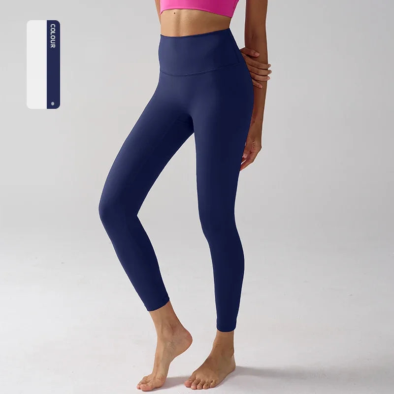 Women High Waist Naked Feeling Leggings