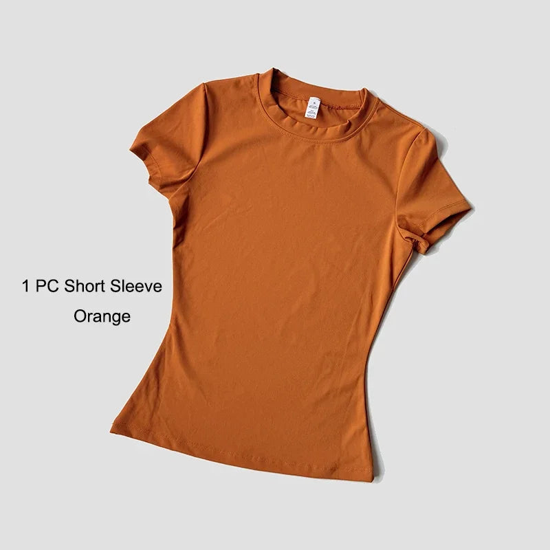 Quick-Drying Gym & Sport Breathable Shirt & Leggings