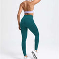 Seamless Striped Yoga Leggings Women Style High Waist Tummy Control Peach Hip Lifting Tight Gym Fitness Daily Workout Tights