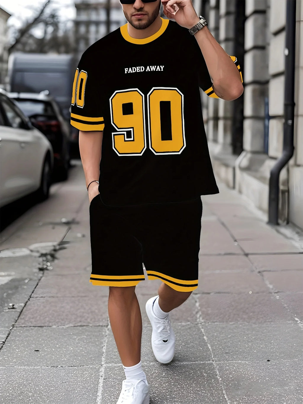 Men's Casual Loose Fit Two Piece Set