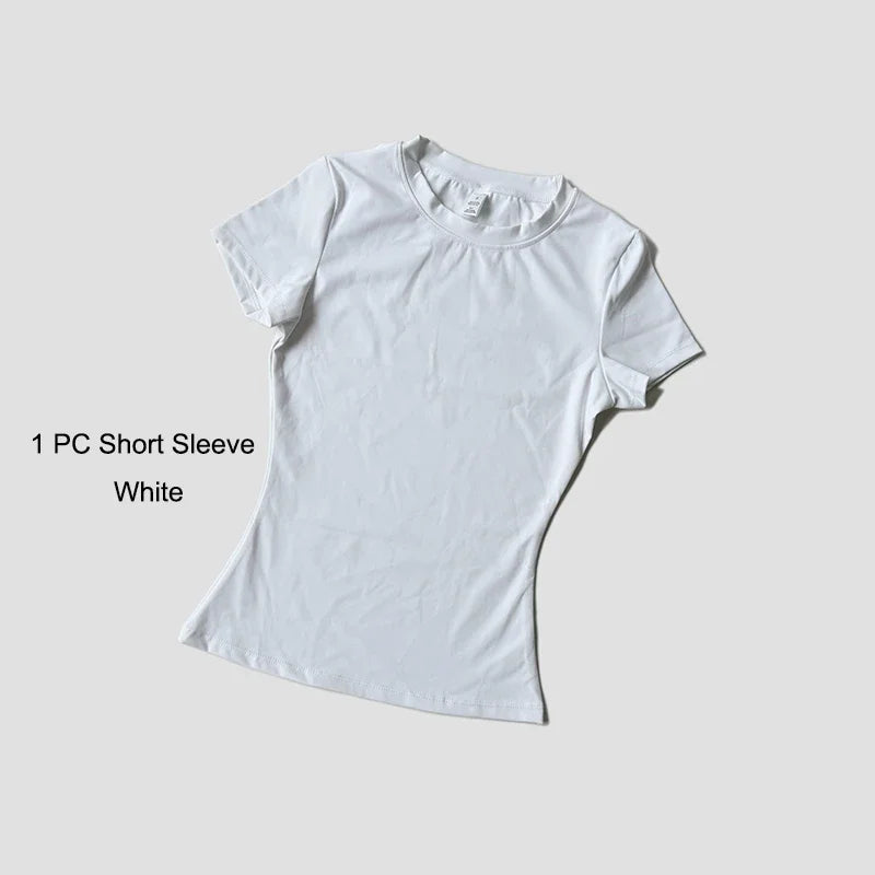 Quick-Drying Gym & Sport Breathable Shirt & Leggings