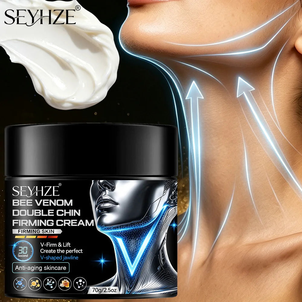 Day & Night Moisturizing Cream – Collagen & bee venom instantly tightens double chin & neck, smooths & firms, controls oils