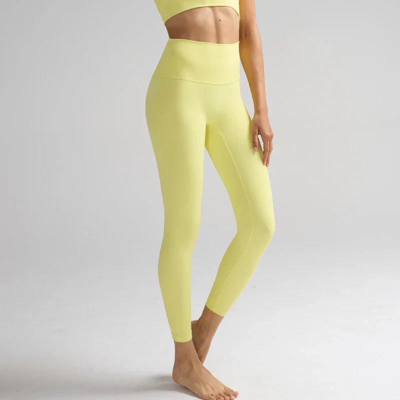 Women High Waist Naked Feeling Leggings