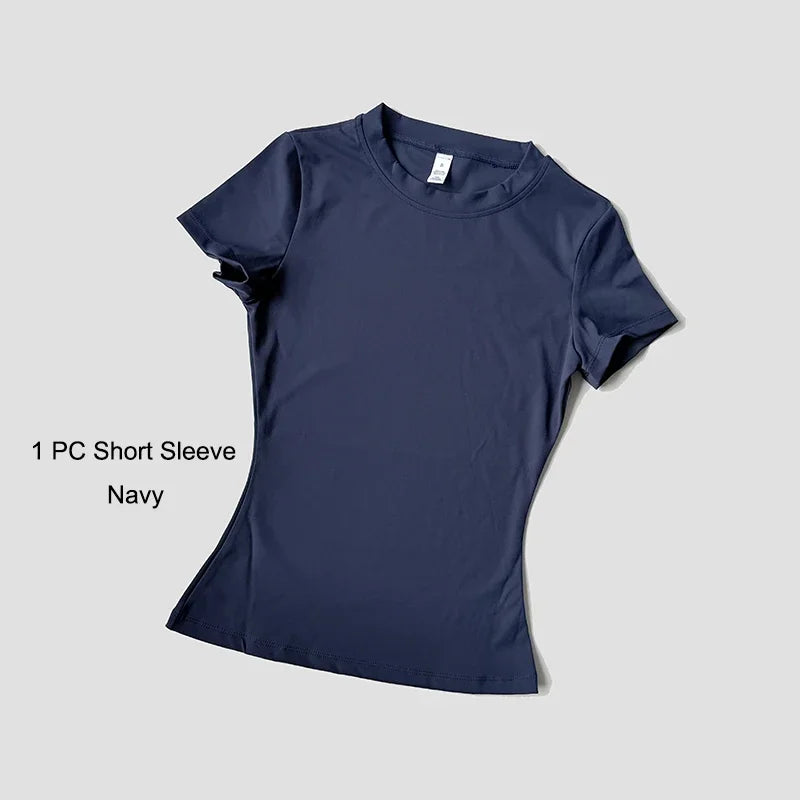 Quick-Drying Gym & Sport Breathable Shirt & Leggings