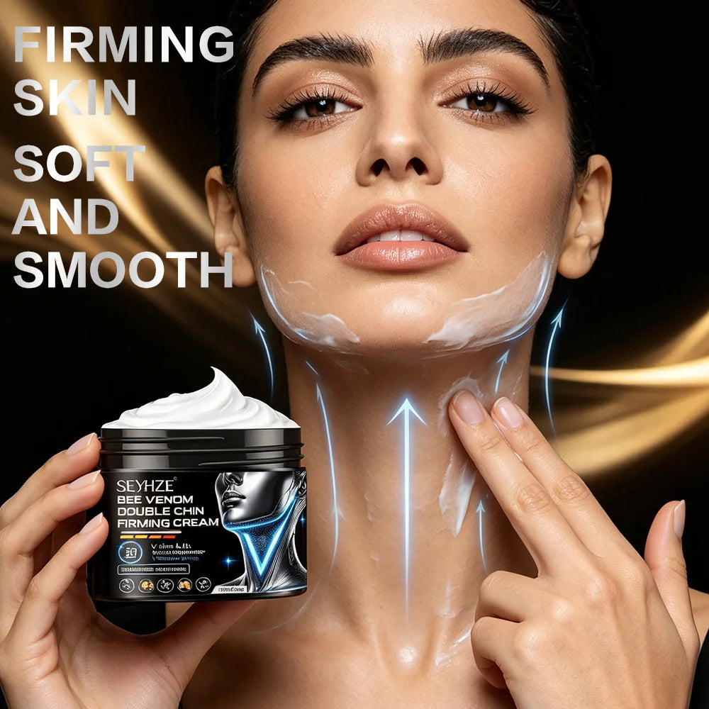 Day & Night Moisturizing Cream – Collagen & bee venom instantly tightens double chin & neck, smooths & firms, controls oils