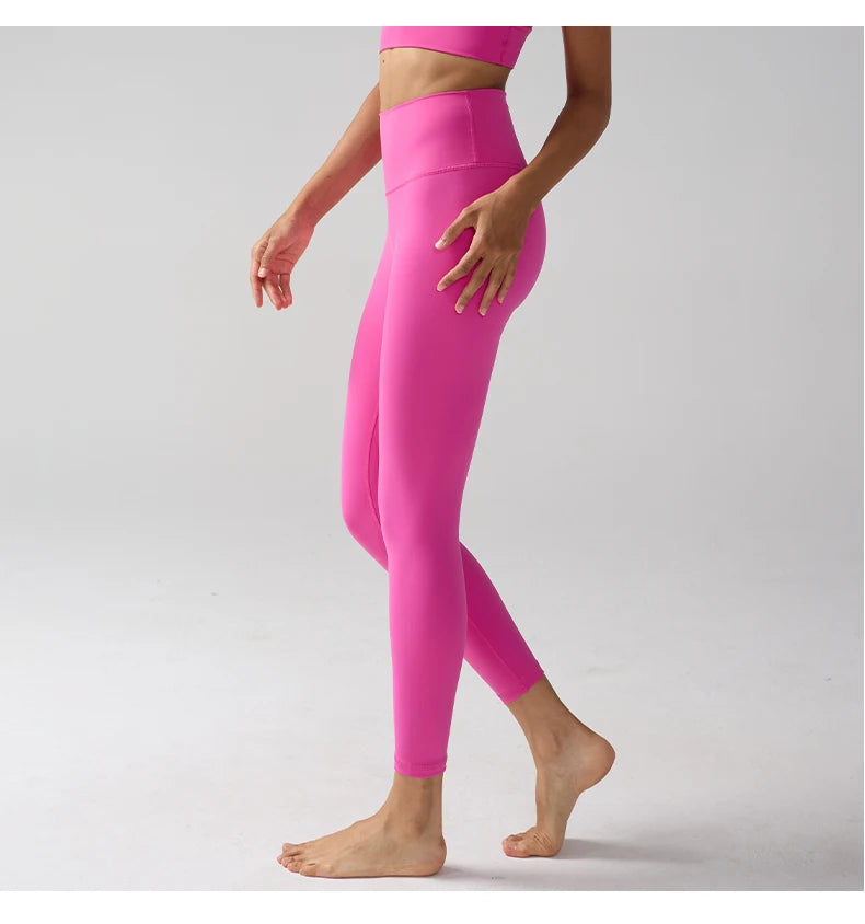 Women High Waist Naked Feeling Leggings