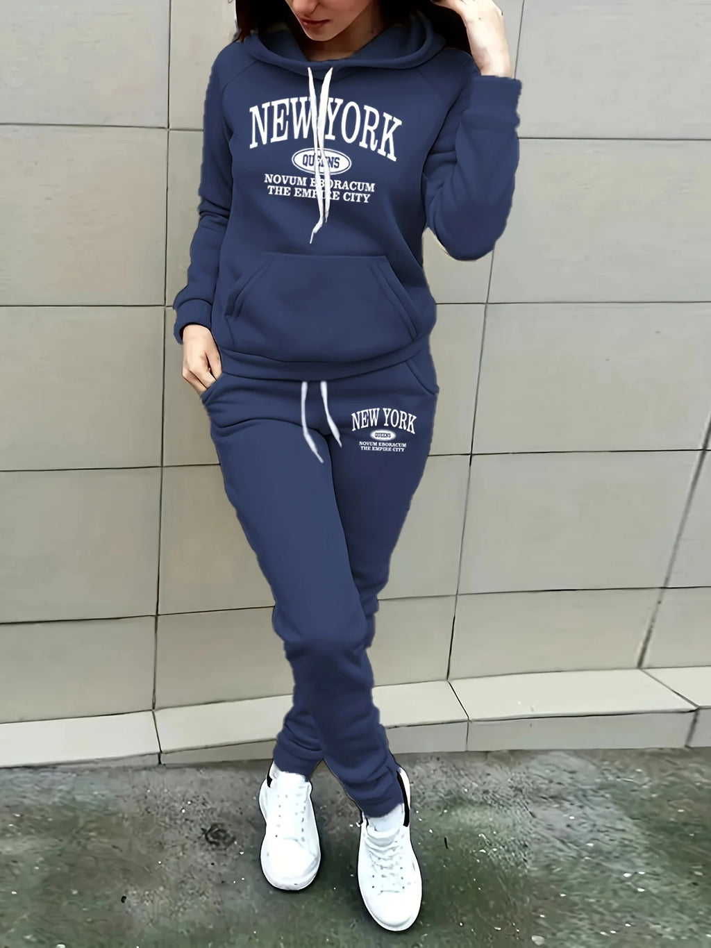 New York Print Two piece Set Women's Casual Fashion
