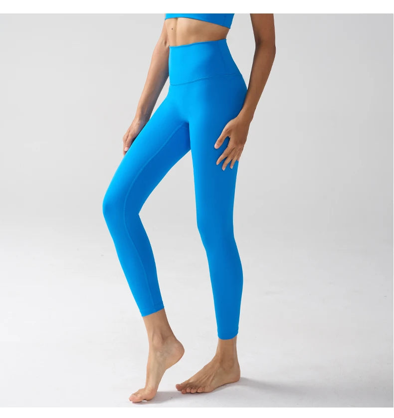 Women High Waist Naked Feeling Leggings