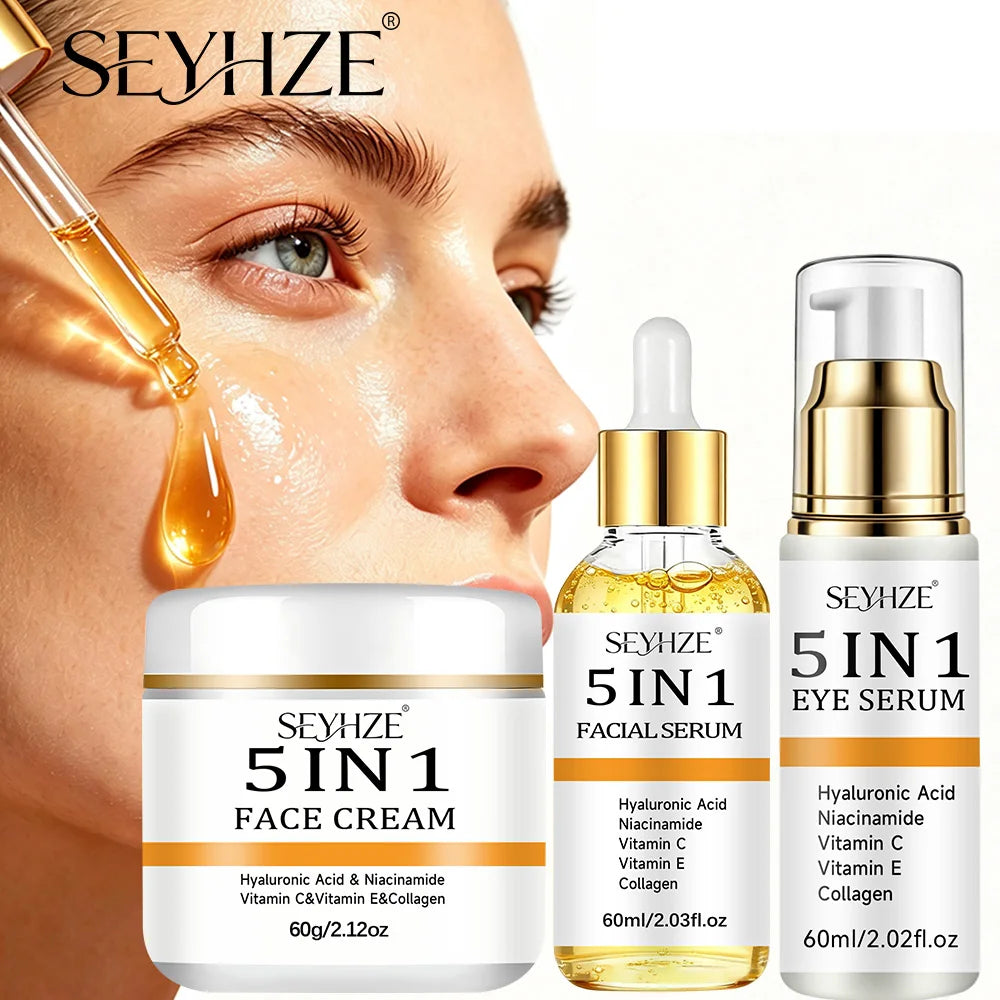 5 in 1 Face Cream Facial Serum & Eye Serum