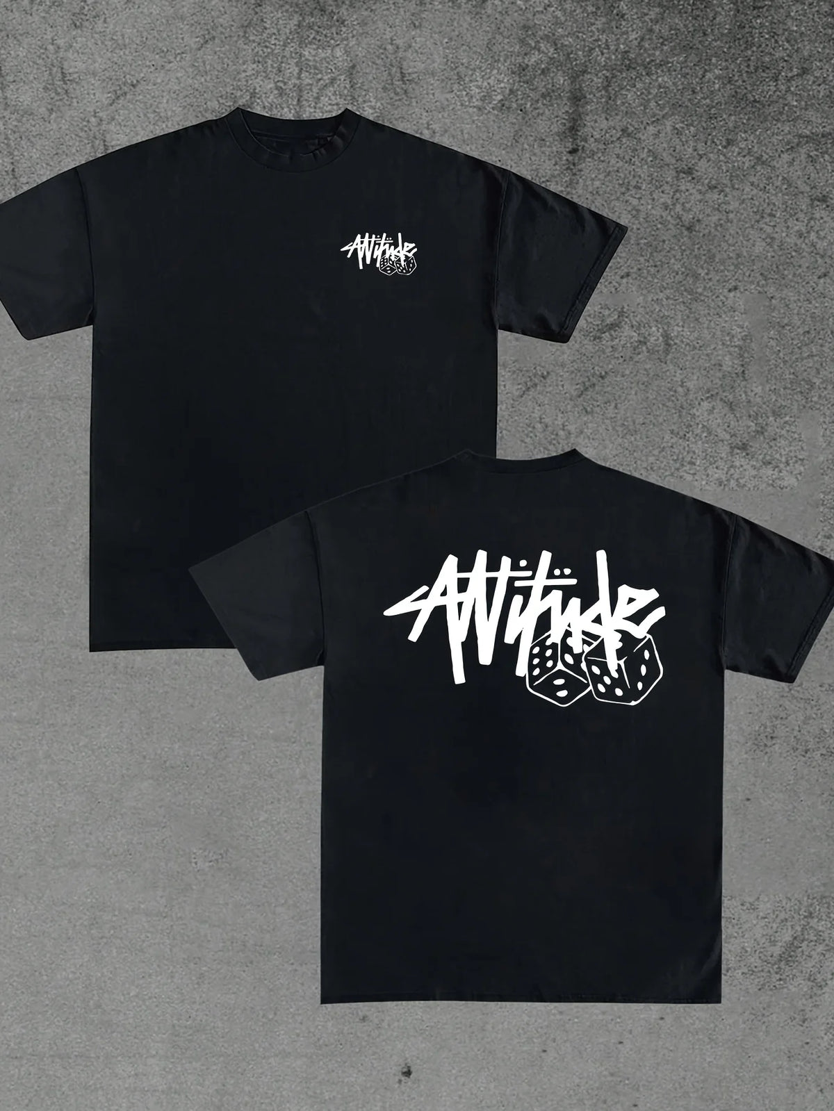 Attitude Print Mens T-shirt