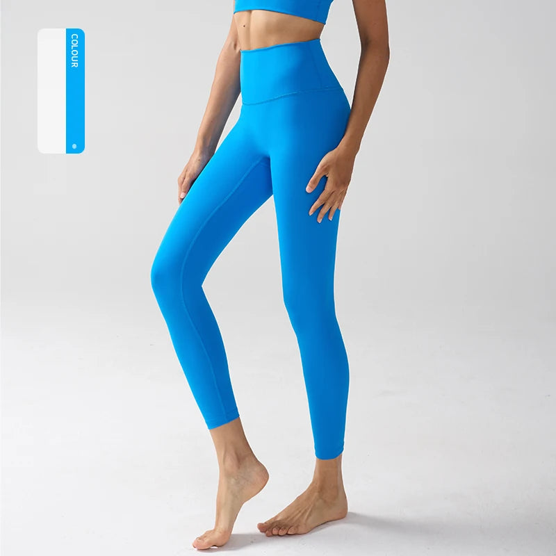 Women High Waist Naked Feeling Leggings