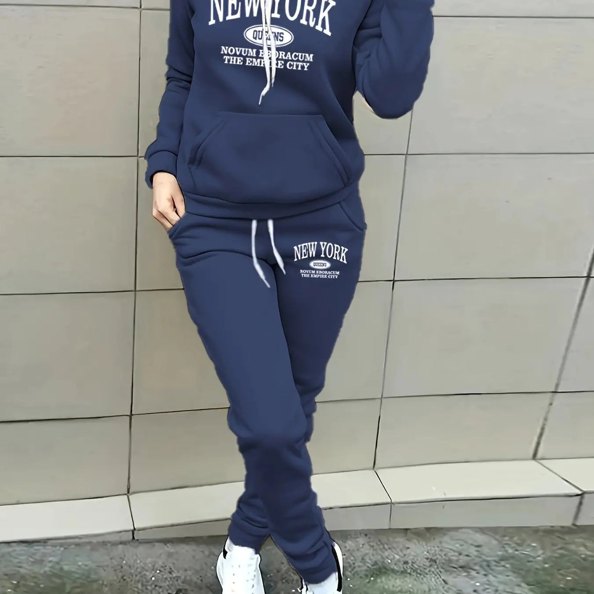 New York Print Two piece Set Women's Casual Fashion