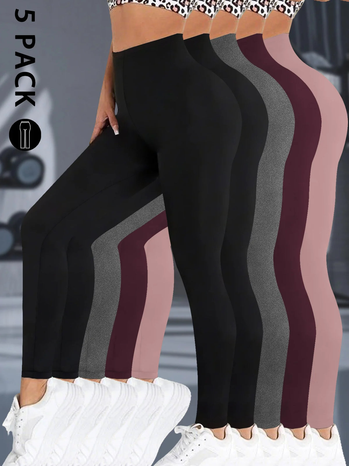 5 Pack Women's Super Soft Leggings