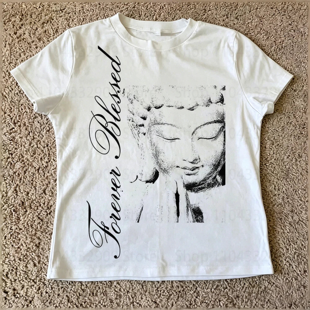 Women Vintage Style Forever Blessed T-Shirt