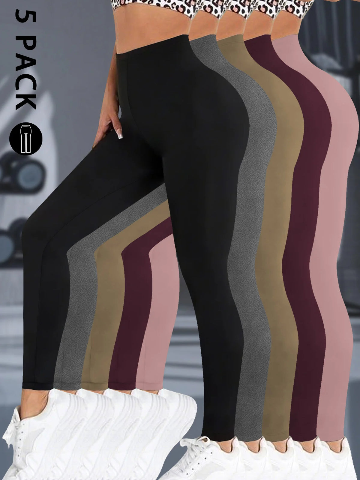 5 Pack Women's Super Soft Leggings