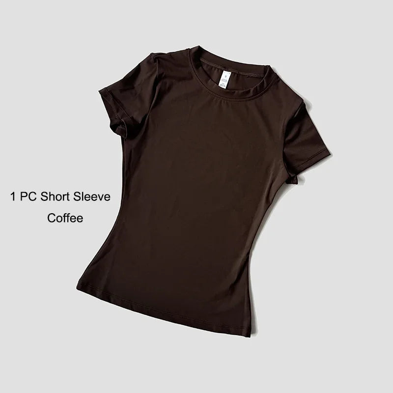 Quick-Drying Gym & Sport Breathable Shirt & Leggings