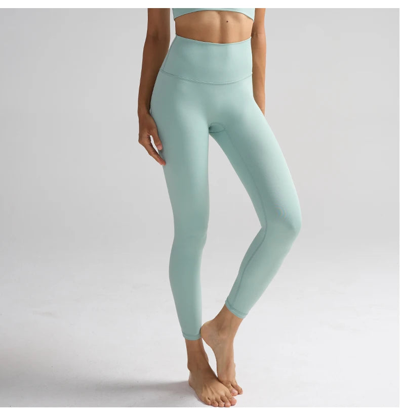 Women High Waist Naked Feeling Leggings