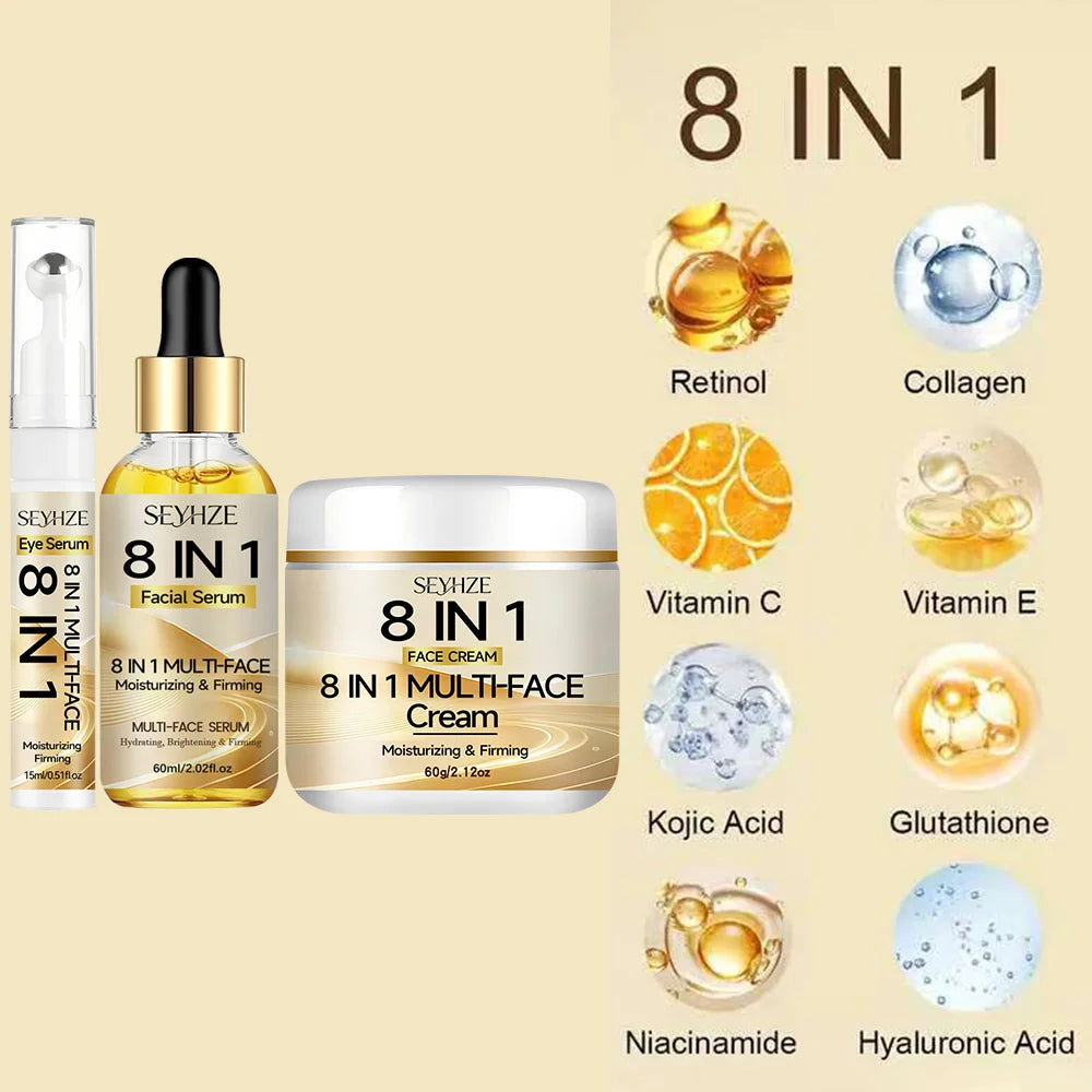 8 in 1 Face Cream Facial Serum & Eye Serum
