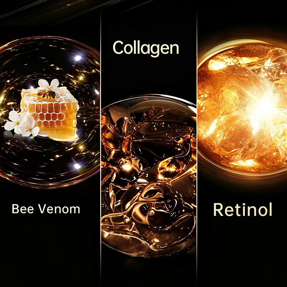 Day & Night Moisturizing Cream – Collagen & bee venom instantly tightens double chin & neck, smooths & firms, controls oil