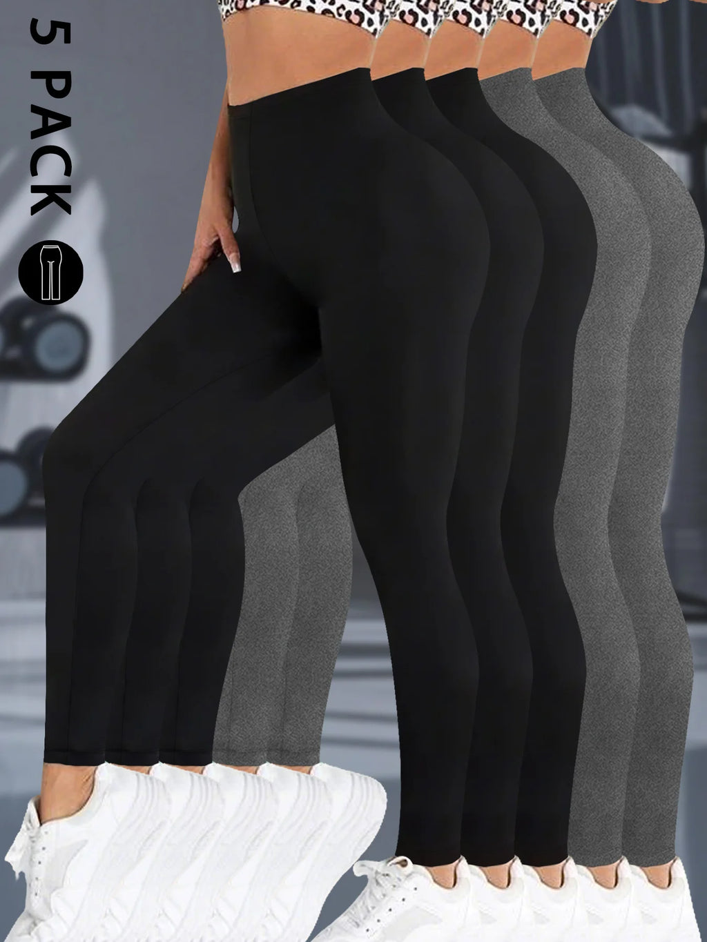 5 Pack Women's Super Soft Leggings