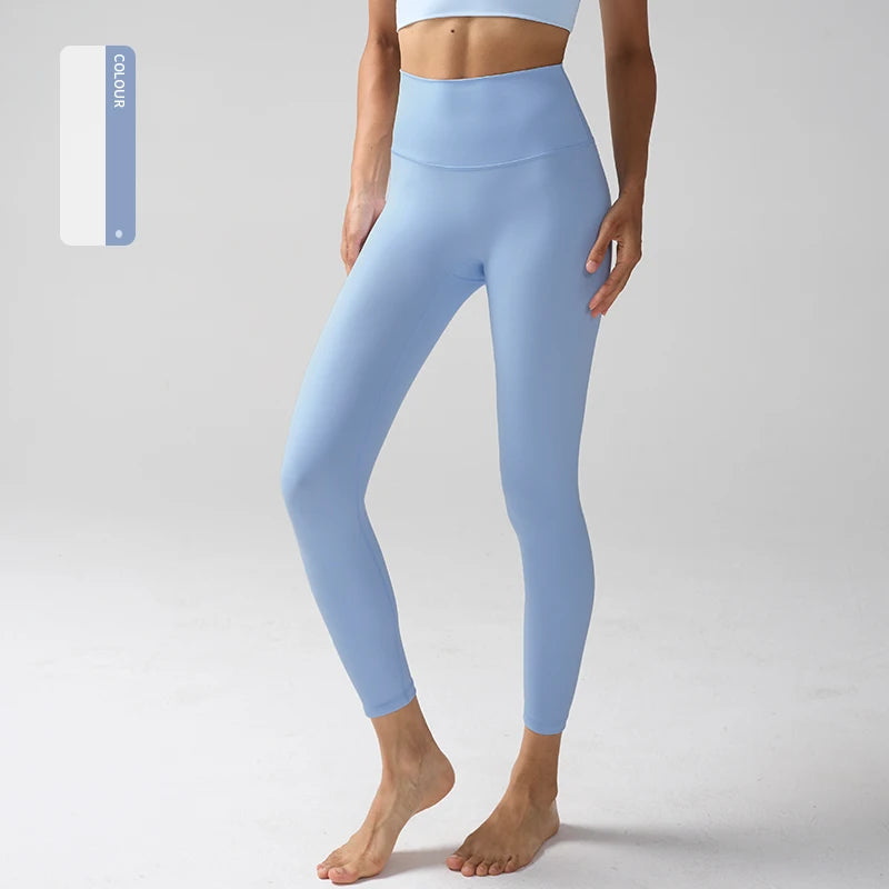 Women High Waist Naked Feeling Leggings