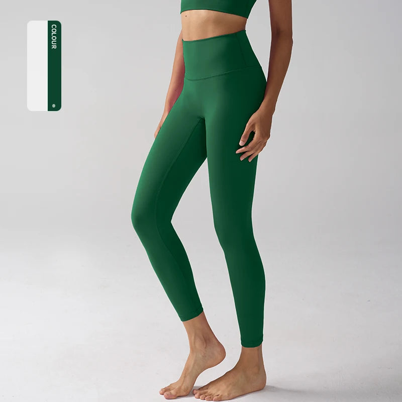 Women High Waist Naked Feeling Leggings