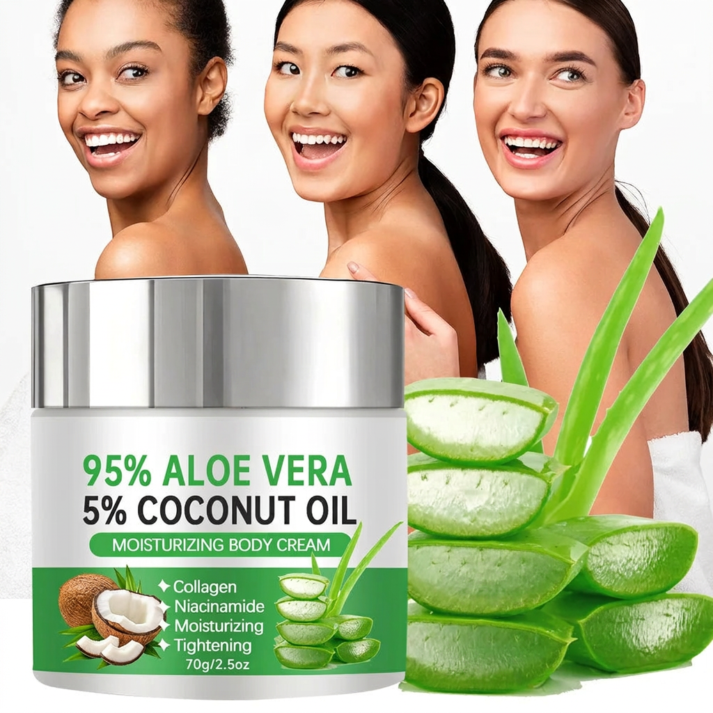 Cleaned body cream group portrait