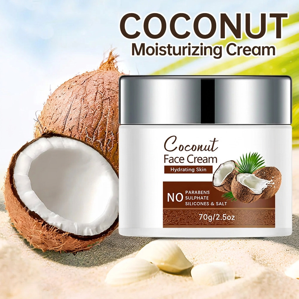 Cleaned coconut cream beach image