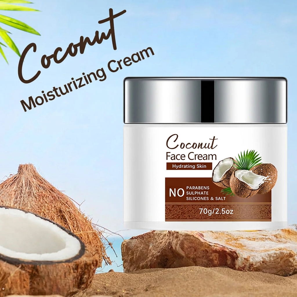 Cleaned coconut cream tropical image