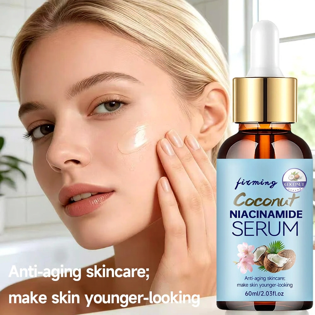Cleaned coconut serum application image