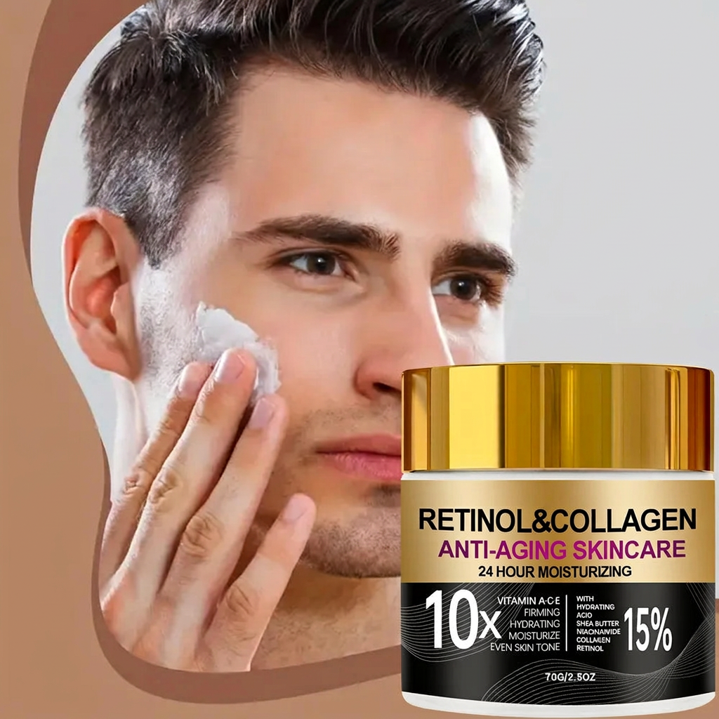 Cleaned men's cream application image