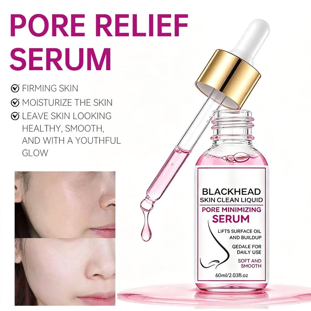 Cleaned serum benefits graphic